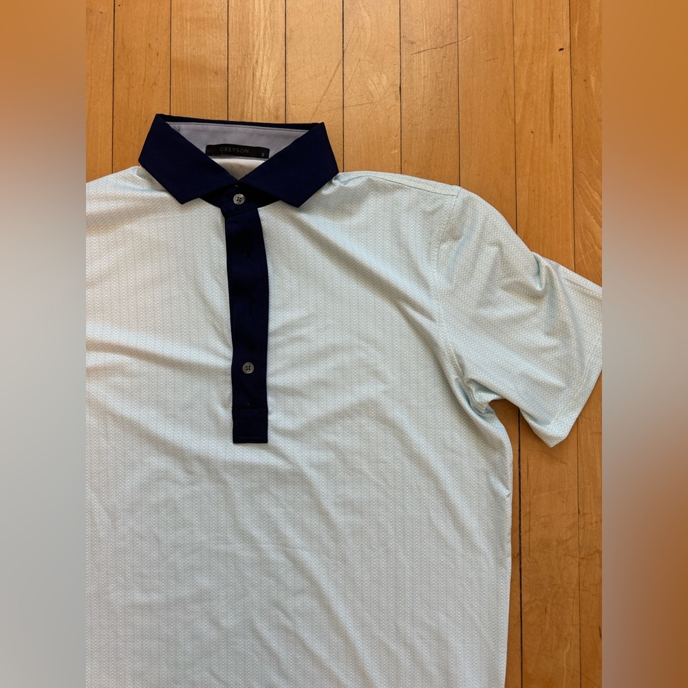 GREYSON Antlerbone Golf Polo Stresa - Small, Light Blue